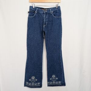 Second Generation Embroidered Bootcut Jeans